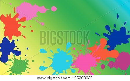 Blot. Multi-colored spots.