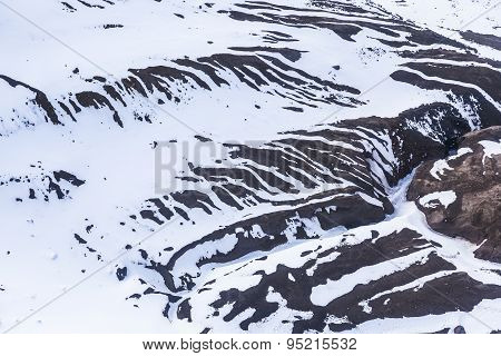 Volcán Cayambe, Glaciares