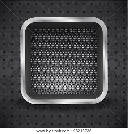Vector Illustration Of Con With Black Grille.Illustration For Your Design.