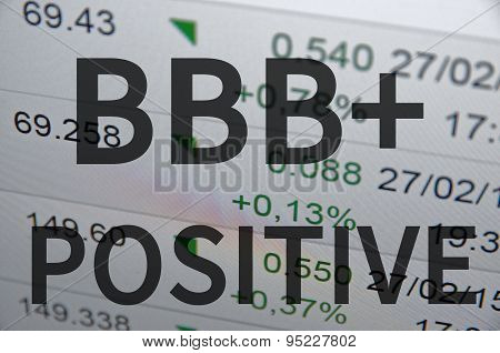 BBB+ positive