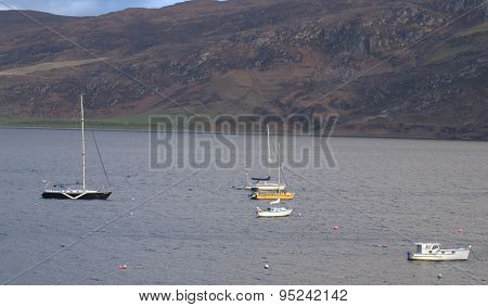 Boats on Loch Broom
