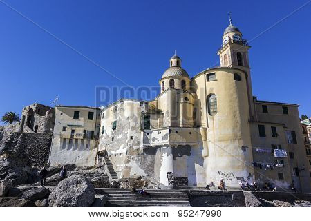 Basilica Di Santa Maria Assunta In Camogli, Italy