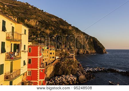 Riomaggiore In Cinque Terre In Italy