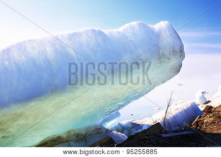 melting spring ice, Taimyr, Russia