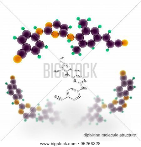 Rilpivirine Molecule Structure
