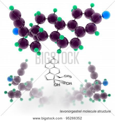 Levonorgestrel Molecule Structure