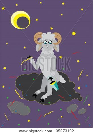 Ram and moon.