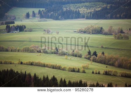 Phenomenon of nature - Stolowe ( Table ) Mountains - rock formations in National Park - Poland near