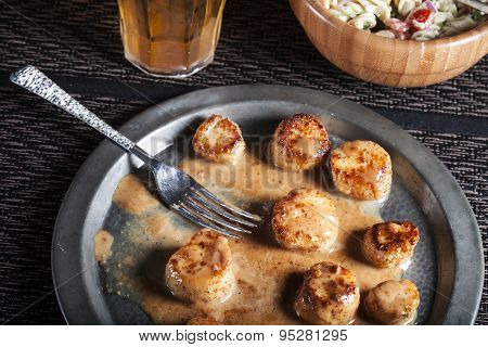 Seared Fennel Coconut Scallops