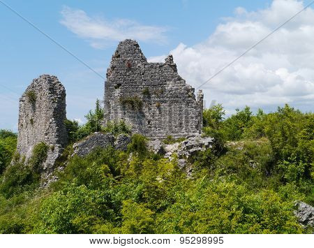 The remains of a Croatian fortress
