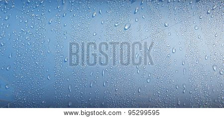 Drops after water repellent coating