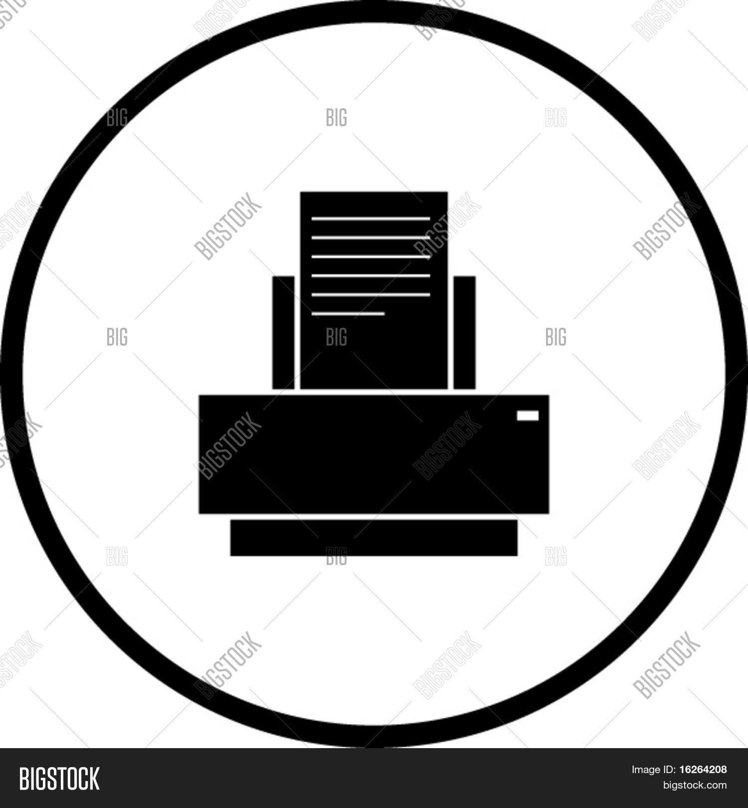 Printer Symbol Vector & Photo (Free Trial) Bigstock