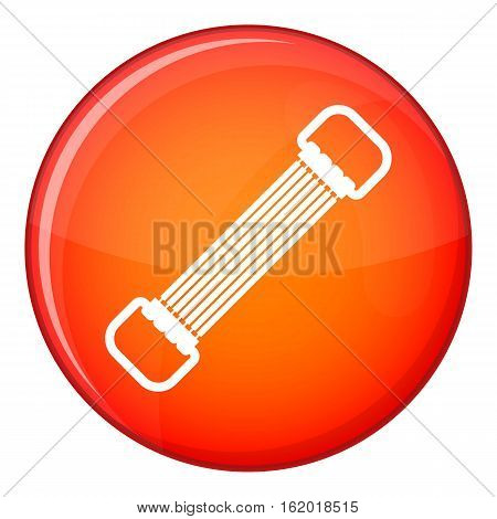 Sports stretchable belt icon in red circle isolated on white background vector illustration