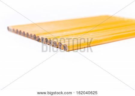 No 2 Pencils Isolated On White Background