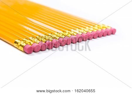 No 2 Pencils Isolated On White Background