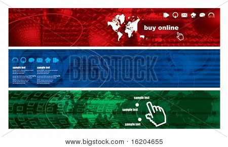 3 banners con estilo