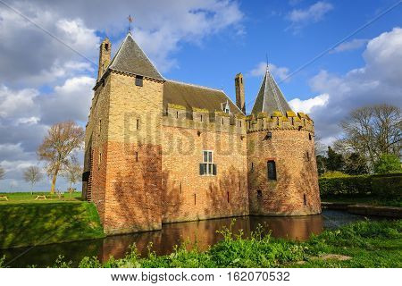 View of the historical castle of Radboud in  Medemblik, The Netherlands