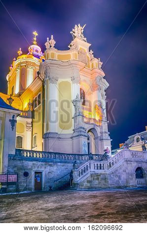 Saint Yura Church In The Lviv City