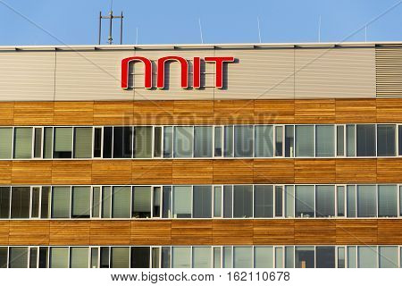 Prague, Czech Republic - December 16: Nnit International It Service Provider Company Logo On Czech H