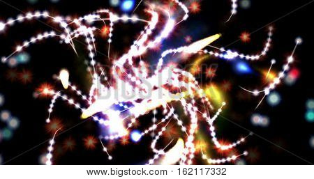 Computer Generated Image Of Mystic Lights And Shapes