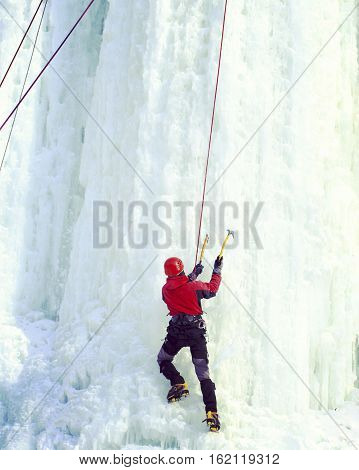 Ice Climbing.