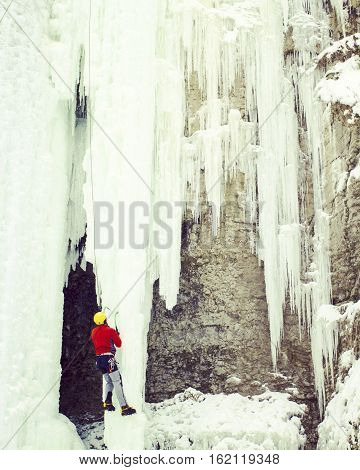 Ice Climbing.