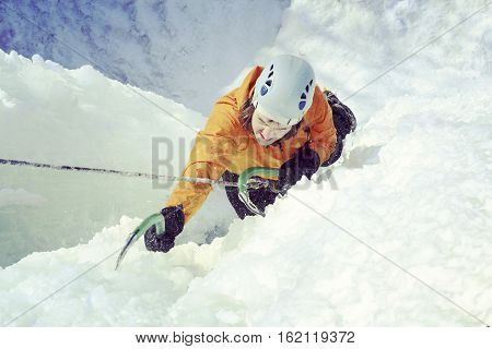 Ice Climbing.