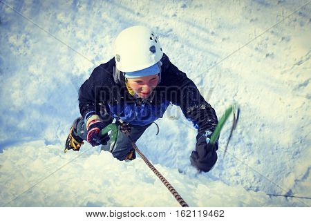 Ice Climbing.