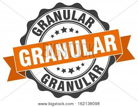 granular. stamp. sign. seal. round. retro. ribbon