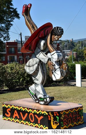 CHATTANOOGA, TN - OCT 5: Bluff View Arts District in Chattanooga, Tennessee, as seen on Oct 5, 2016.  Bluff View Art District is a historic neighborhood filled with restaurants, a coffee house, art gallery, historic Bed & Breakfast, and plenty of gardens,