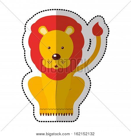 circus lion isolated icon vector illustration design