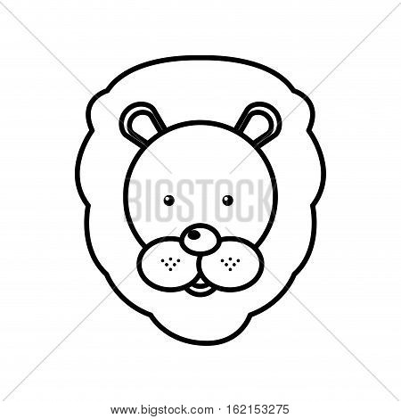 circus lion isolated icon vector illustration design