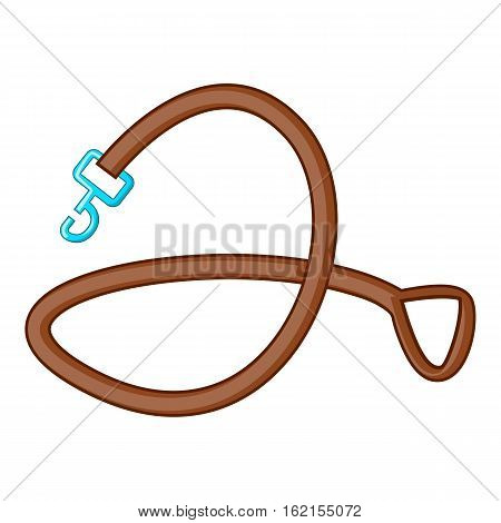Leash for dog icon. Cartoon illustration of leash for dog vector icon for web