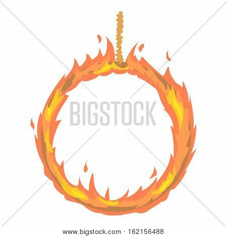 Ring of fire icon. Cartoon illustration of ring of fire vector icon for web design