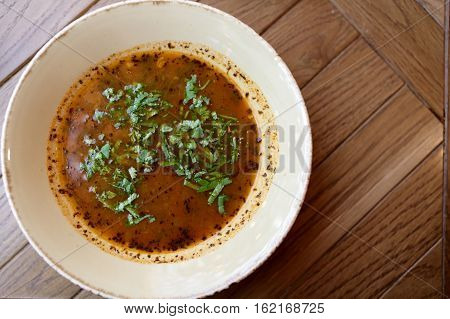 Plate With Kharcho Soup