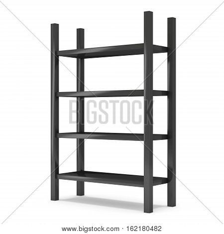 Storage stack. 3D render isolated on white. Platform or Stand Illustration. Template for Object Presentation.