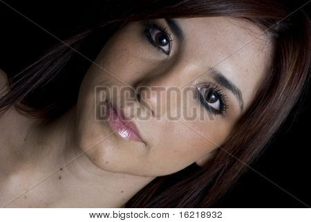 Ung attraktiv kvinna