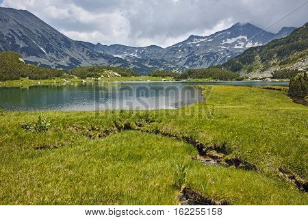 Amazing Panoramic view to Mountain River Banderishki chukar peak, Pirin Mountain, Bulgaria