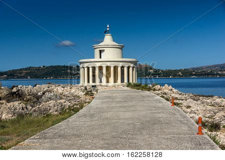 Amazing Seascape of Lighthouse of St. Theodore at Argostoli,Kefalonia, Ionian islands, Greece