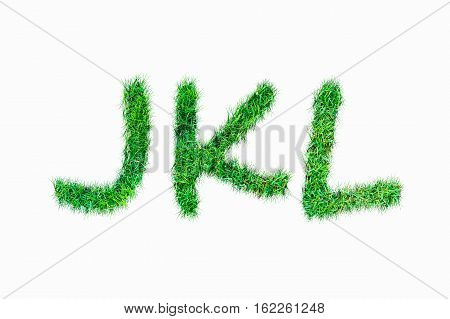 Green Nature Real Grasss J K L Font.