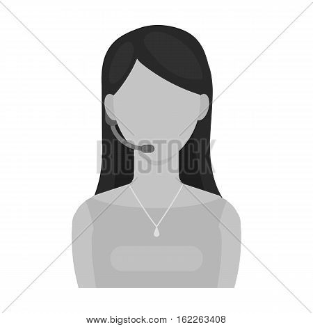 Toastmaster icon in monochrome style isolated on white background. Event service symbol vector illustration.