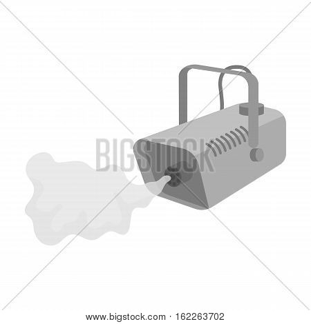 Fog machine icon in monochrome style isolated on white background. Event service symbol vector illustration.