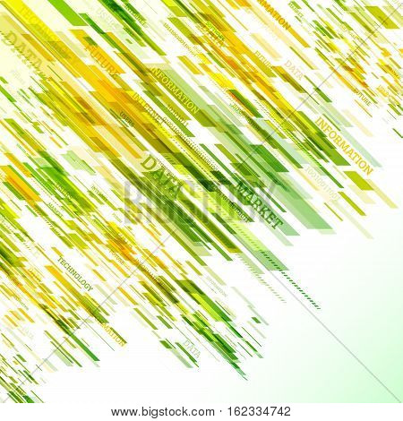 Abstract retro technology lines. Information transfer. Stream of information. Data transfer. Abstract techno background. Stock vector. eps 10