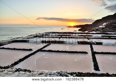 Salt Flats In The Canry Islands