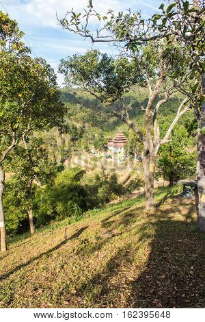 Chapel Shan Style in Wat Fah Wiang In, Wianghaeng Chiangmai Thai