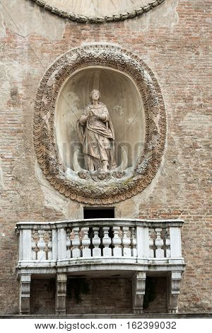The Palazzo della Ragione with the Torre dell'Orologio (