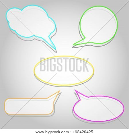 Labels in the form of an empty frame for your text.