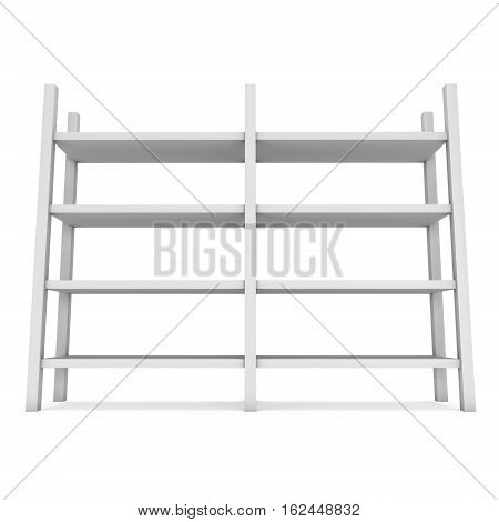 Storage stack. 3D render isolated on white. Platform or Stand Illustration. Template for Object Presentation.