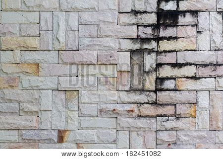 Dirty brick wall texture background used as background