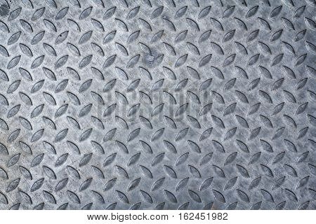 Seamless steel diamond plate texture used as background